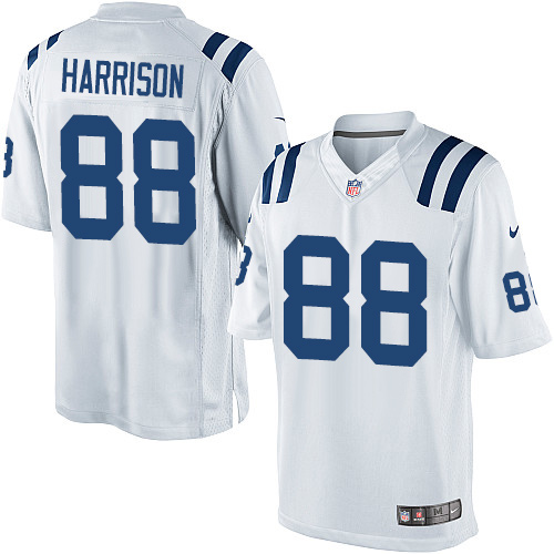 Men's Limited Marvin Harrison Nike Jersey White Road - #88 NFL Indianapolis Colts